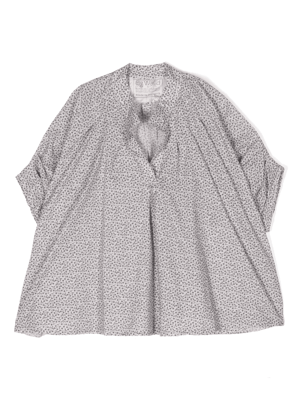 floral-print cotton blouse - Image 1