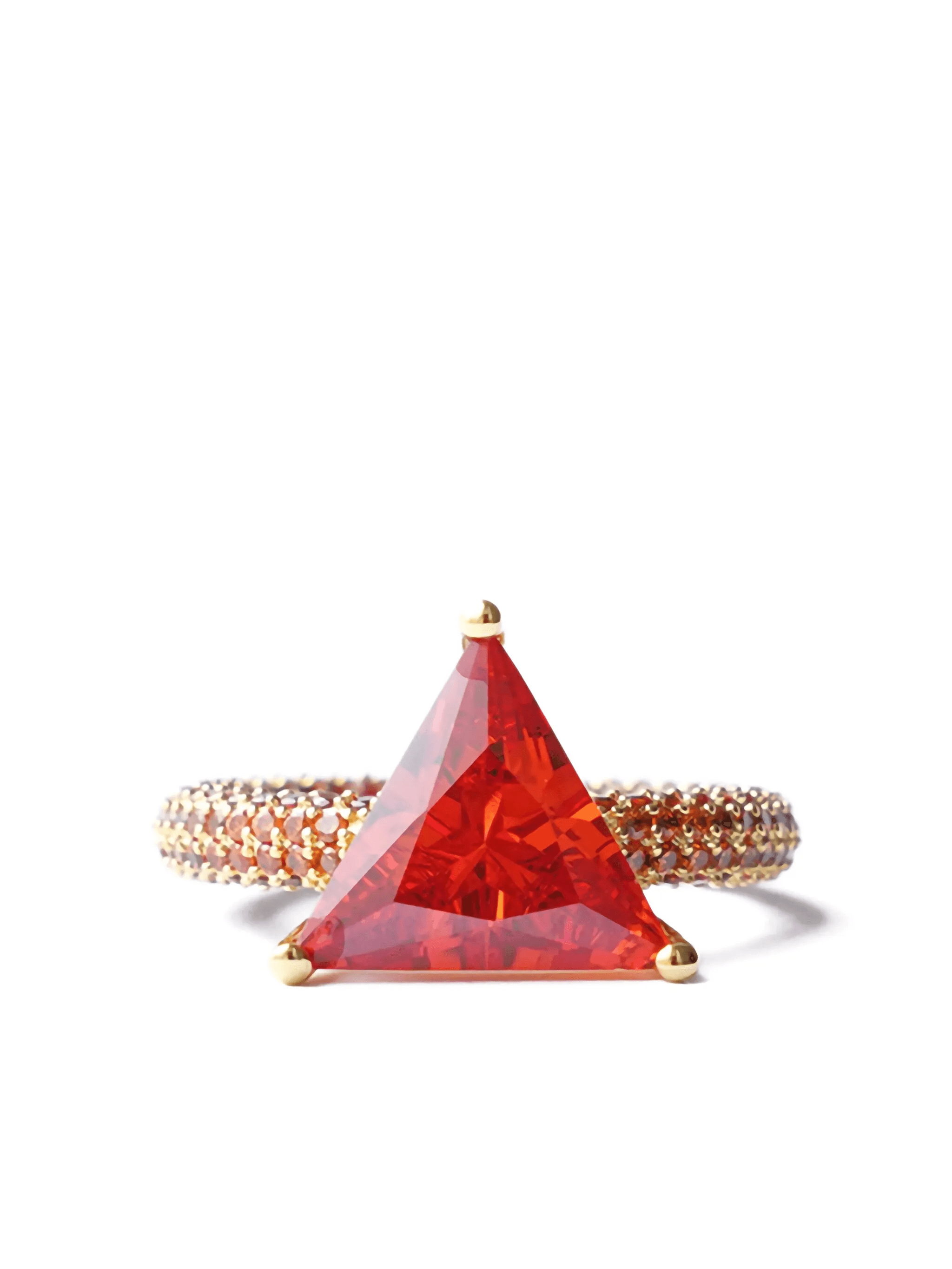 Mega Triangle gemstone ring - Image 1