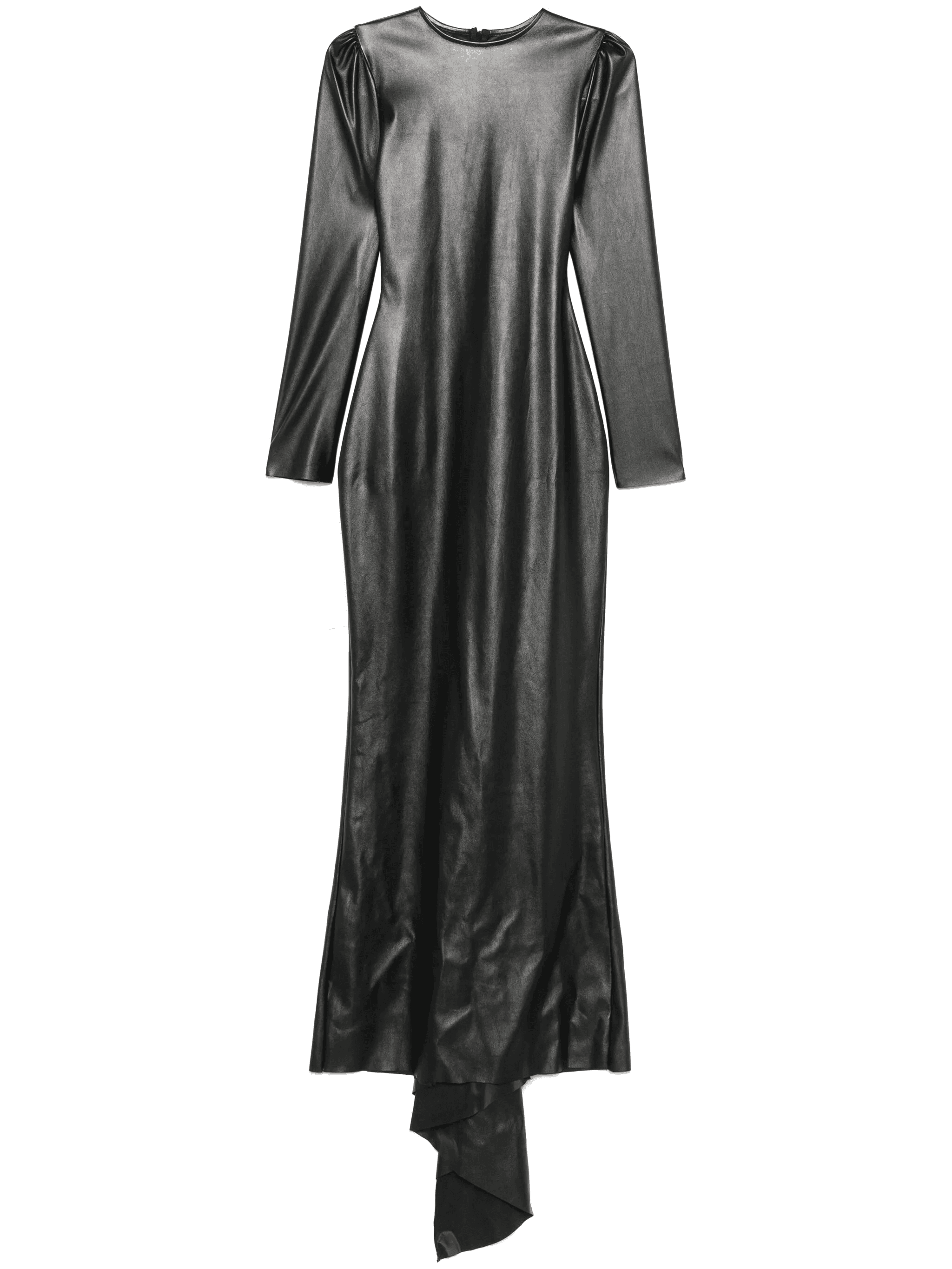 x Lia Aram faux-leather maxi dress - Image 1