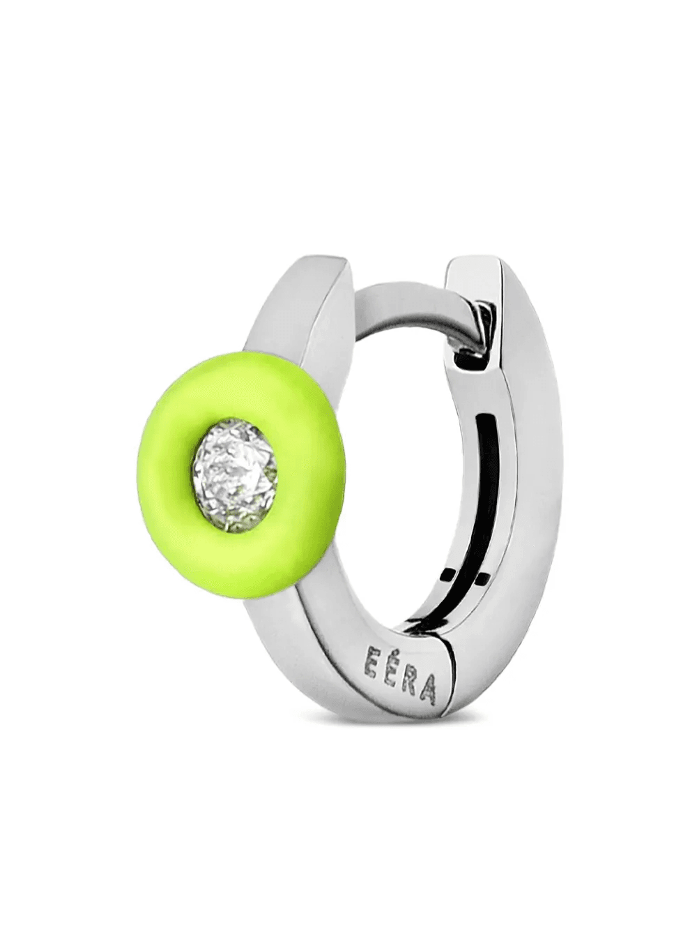 18K white gold Mini Roma diamond earring - Image 1