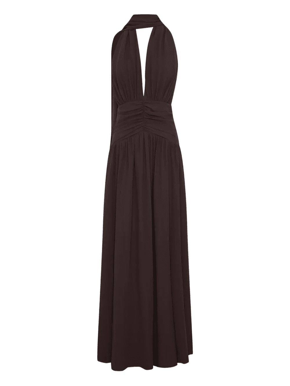 Arella halter-neck gathered maxi dress - Image 1