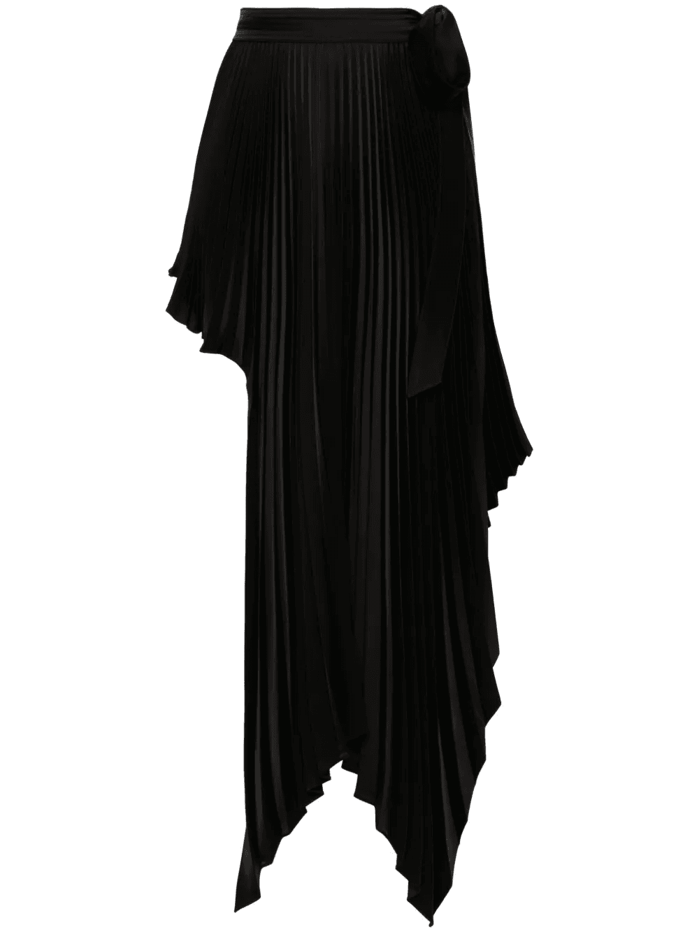 Sliced pleated wrap skirt - Image 1