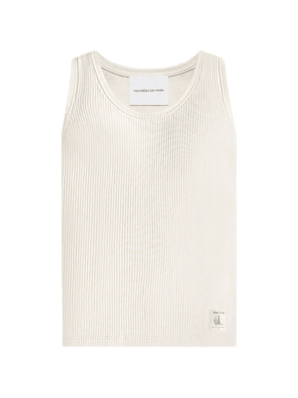 Justin ribbed cotton vest - Image 1