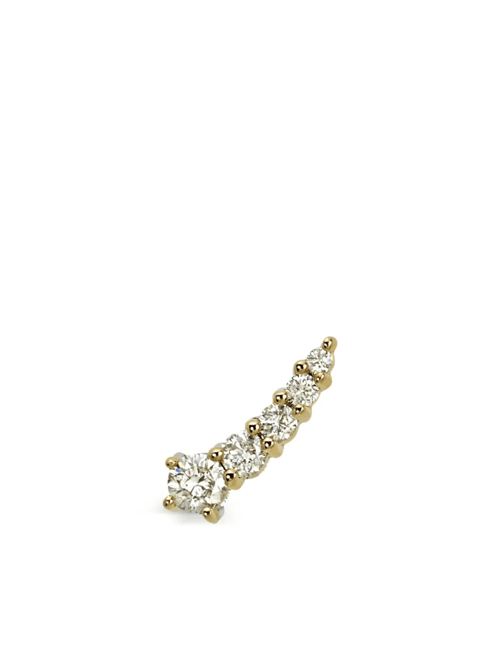 14kt yellow gold Shooting Star diamond stud earring - Image 1