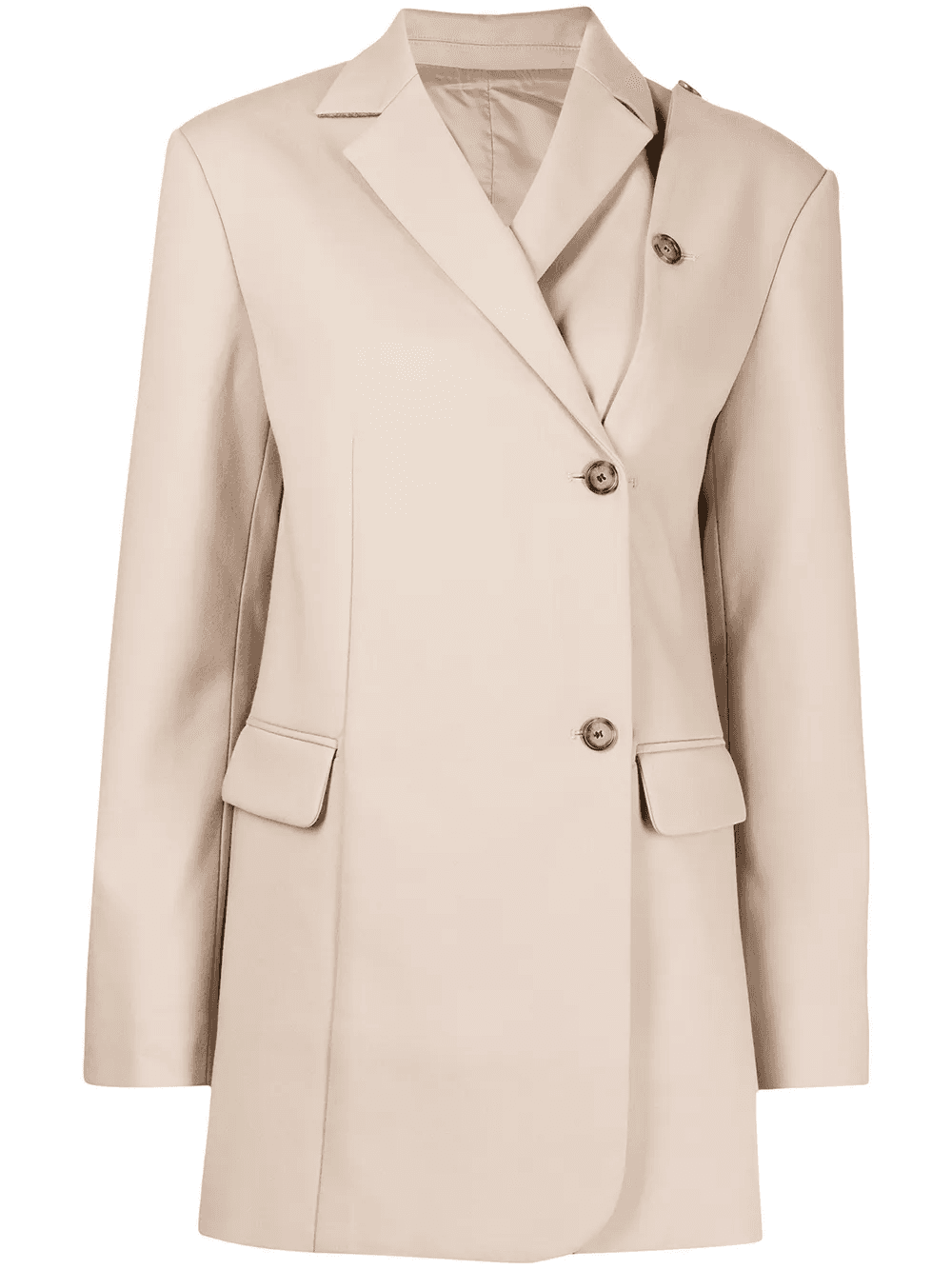 asymmetrical button blazer - Image 1