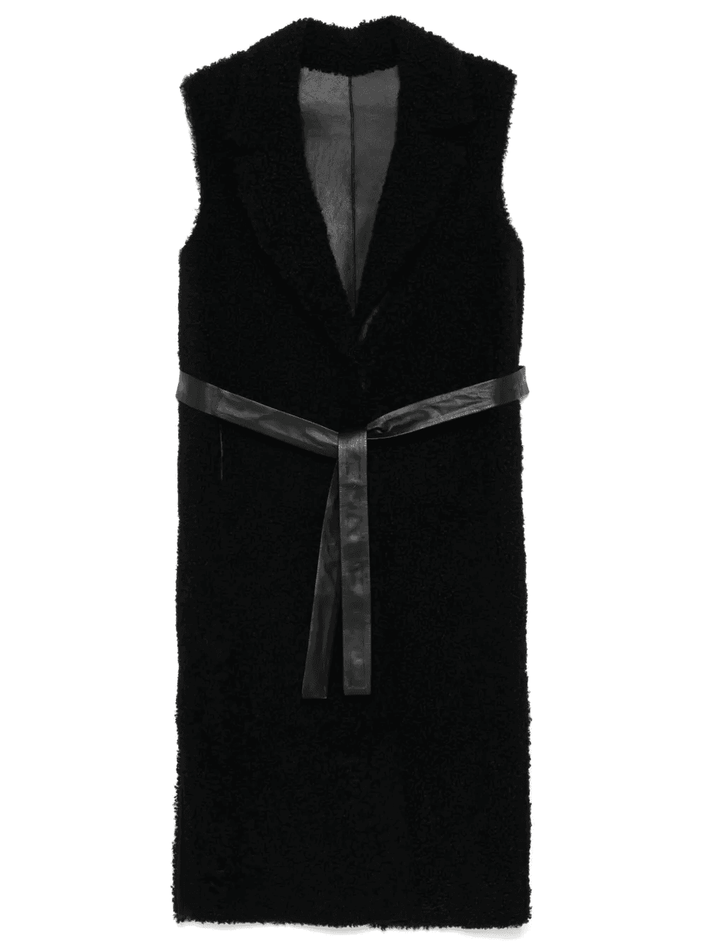 shearling sleeveless coat - Image 1
