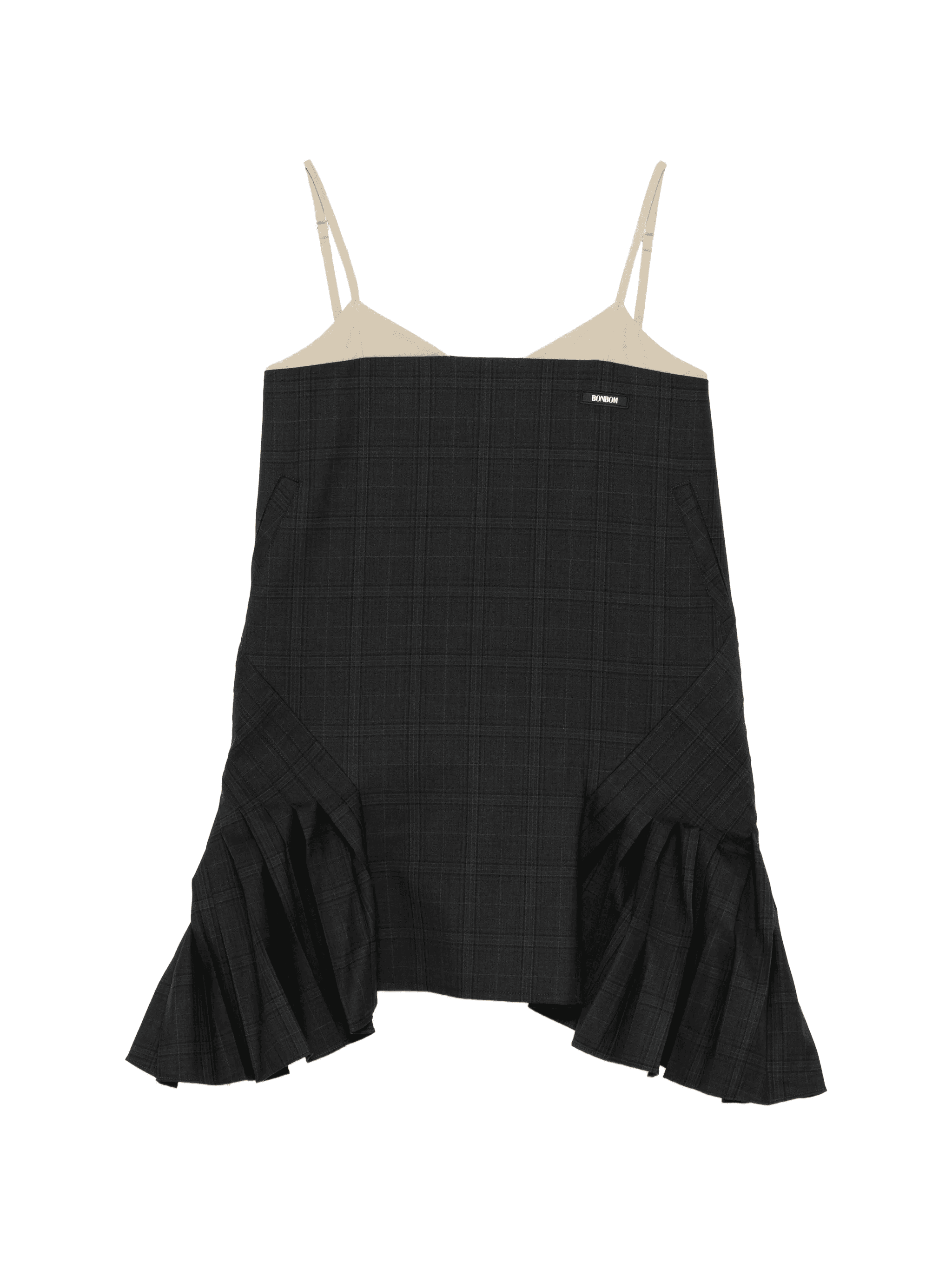 fake-layering mini dress - Image 1