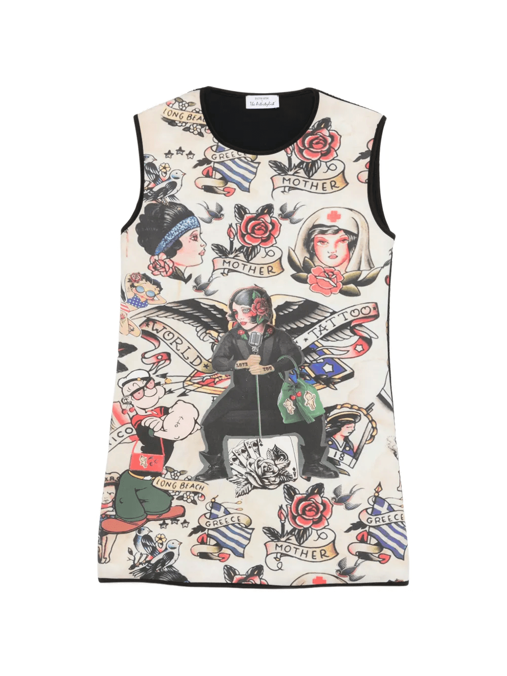 graphic-print mini dress - Image 1
