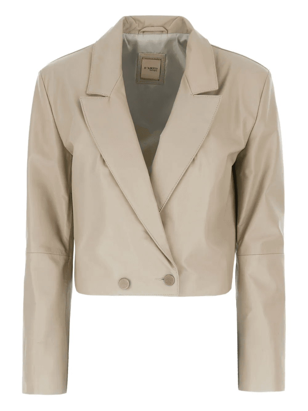 double-breasted cropped jacket - Image 1