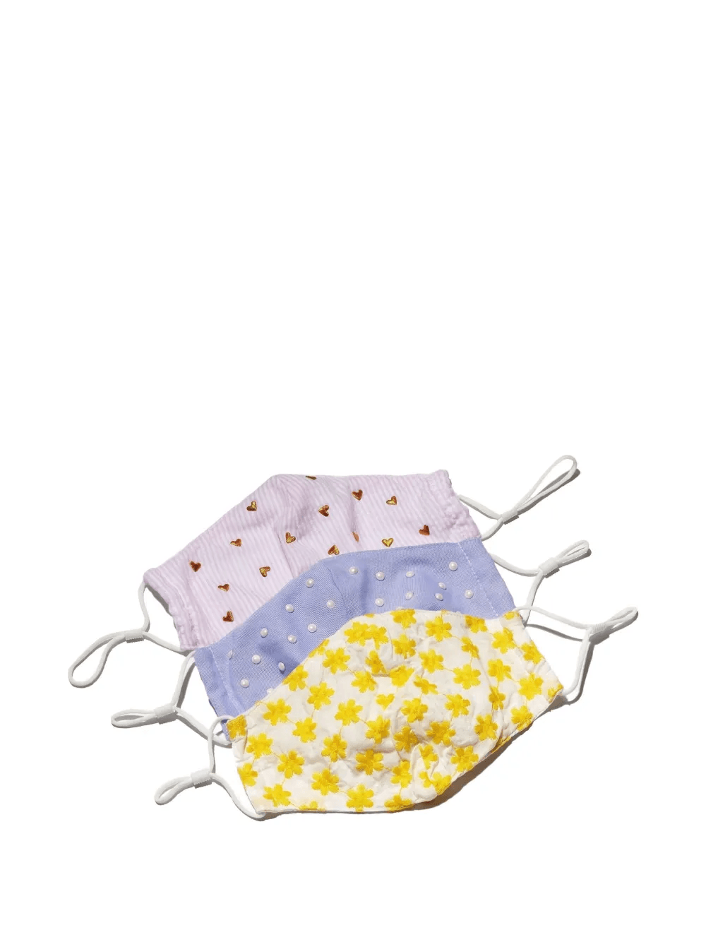 embellished face masks (pack of three) - Image 1