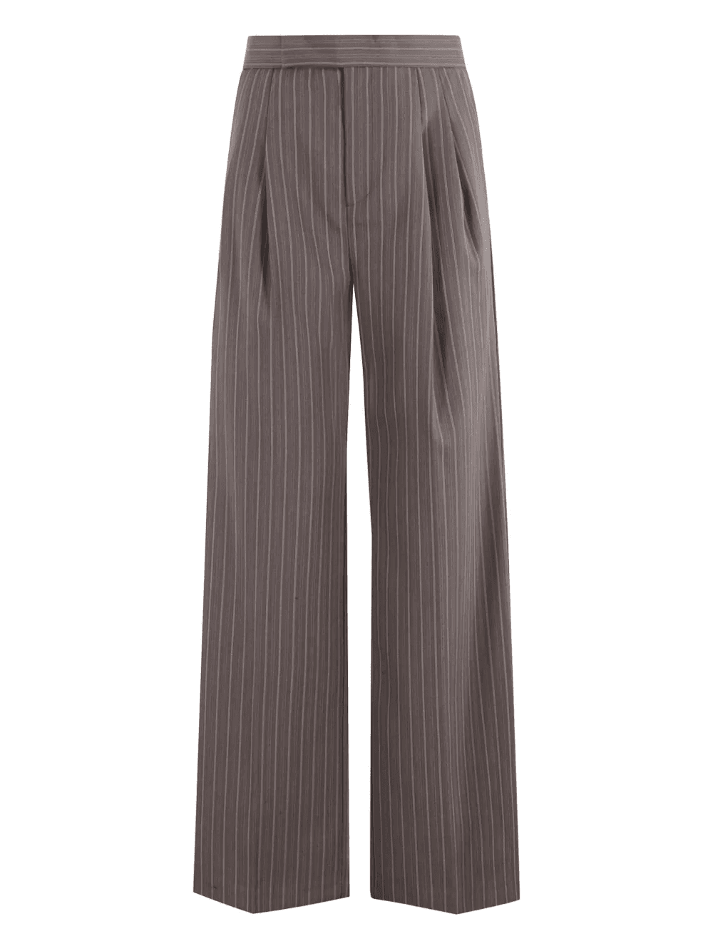 striped straight-leg trousers - Image 1