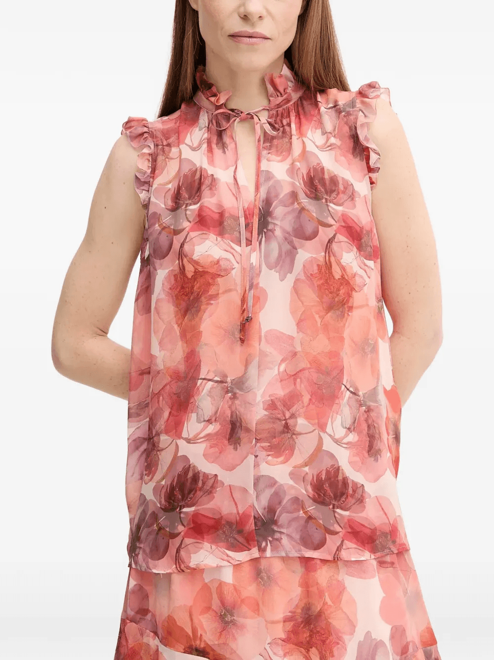 ruffled floral top - Image 1