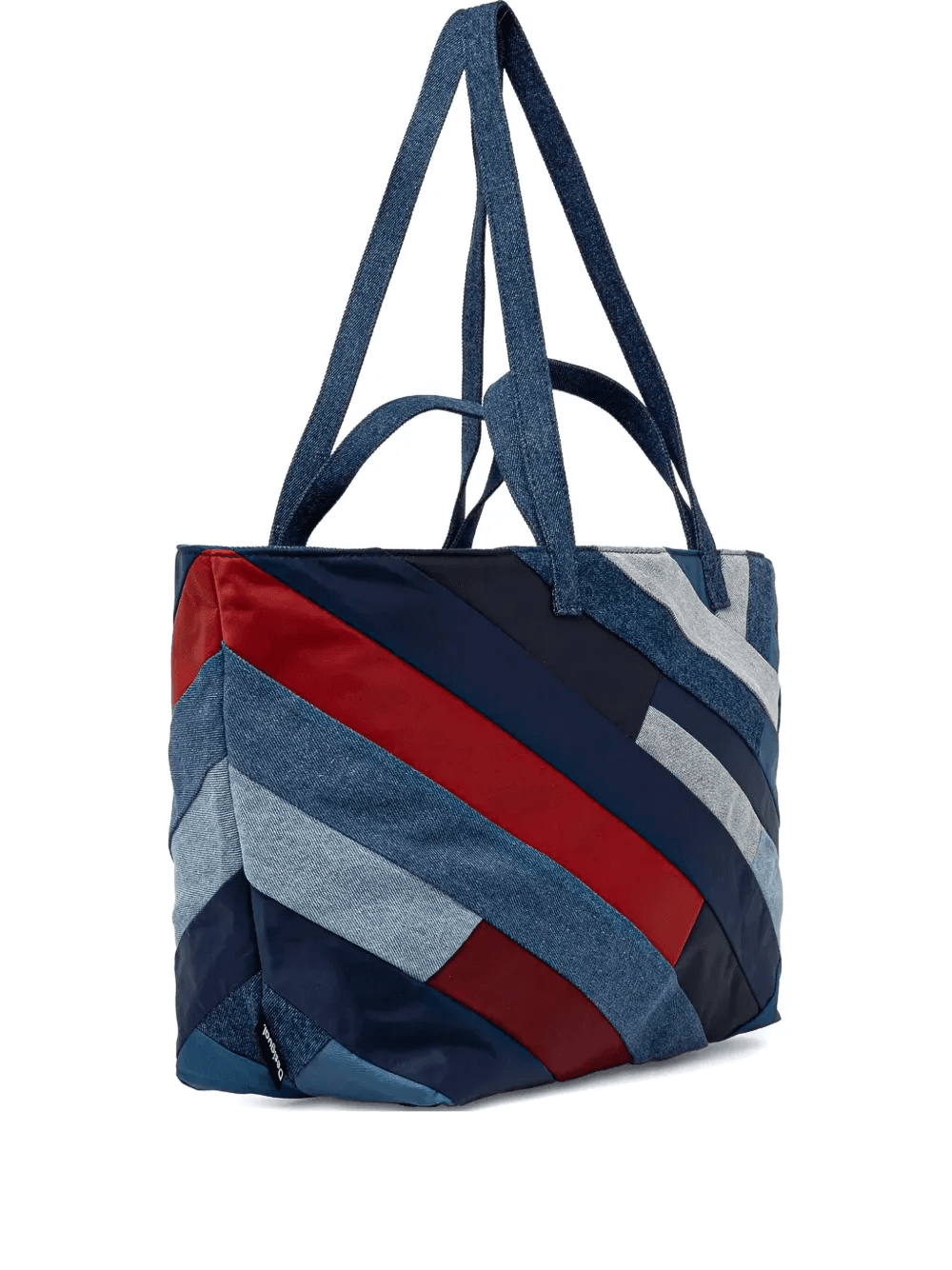 denim-patchwork tote bag - Image 1