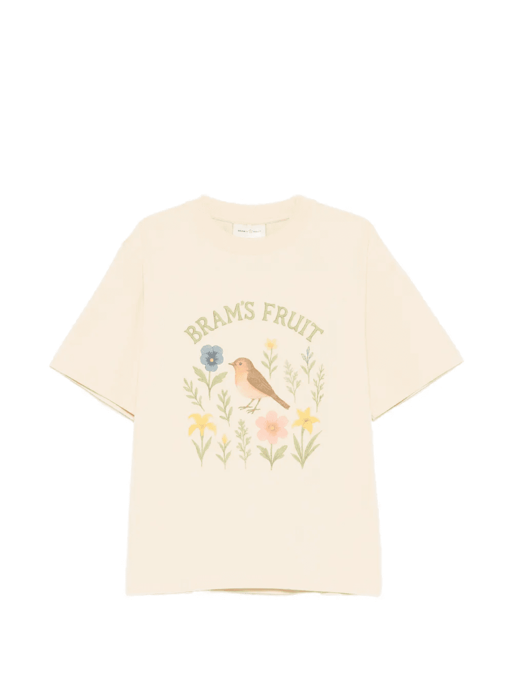 floral-bird-print T-shirt - Image 1
