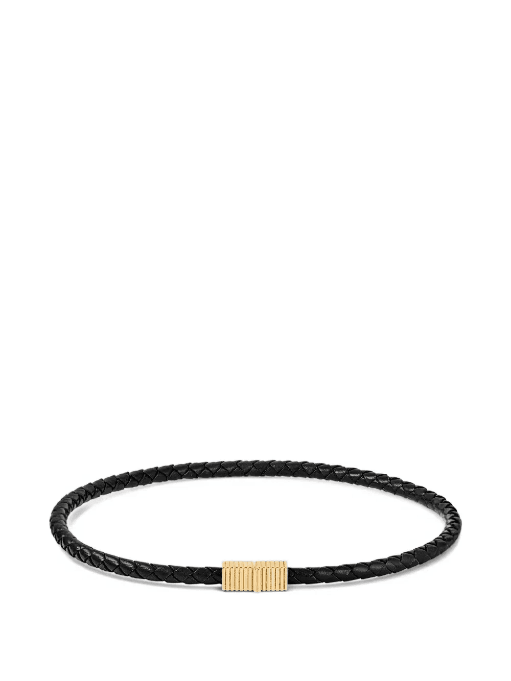 braided joia leather necklace - Image 1