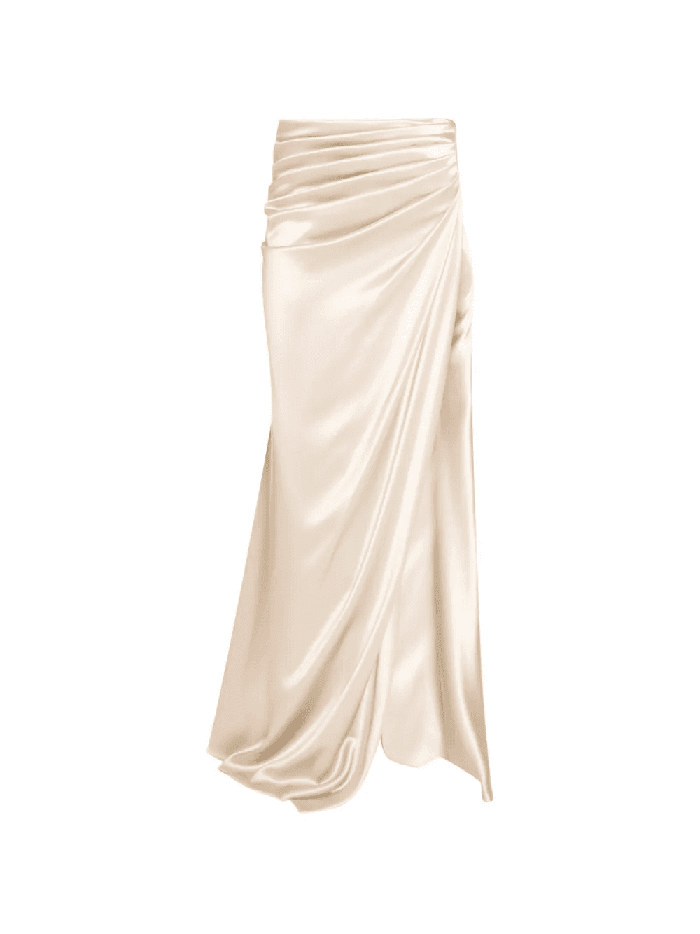 draped side-slit maxi skirt - Image 1