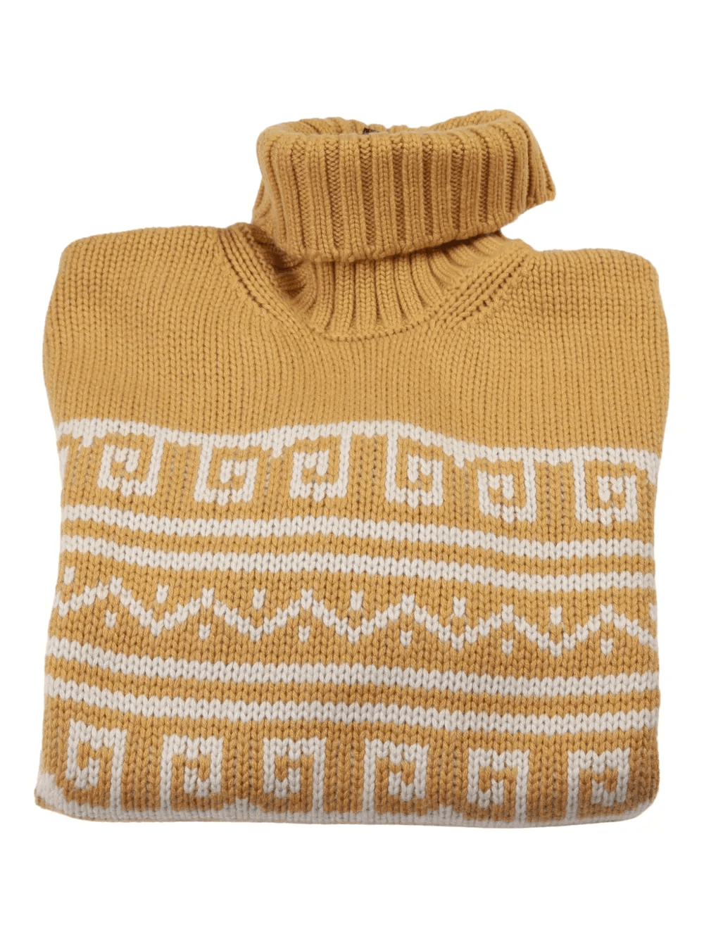 geometric-patterned turtleneck sweater - Image 1