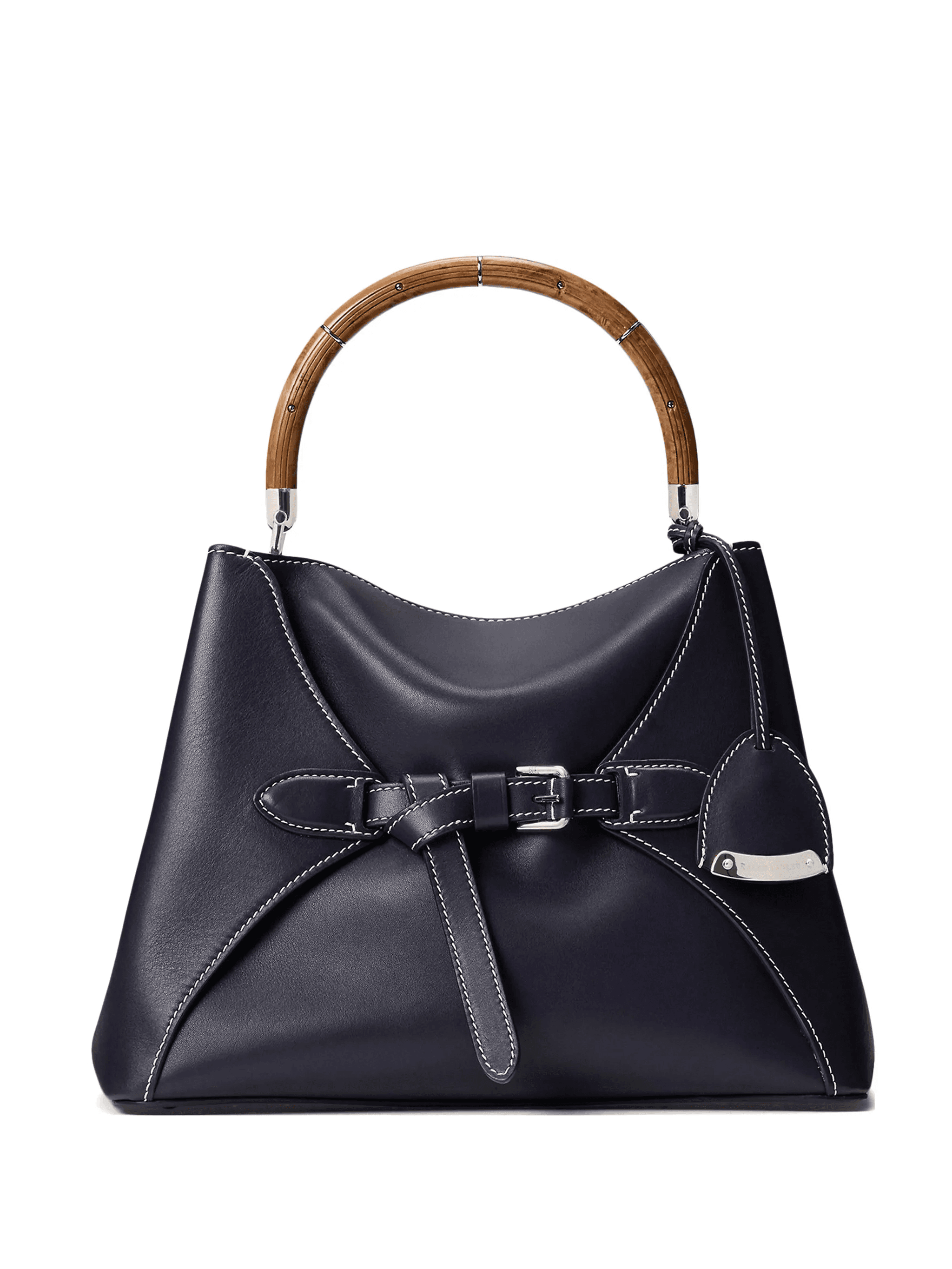 The Ralph wood-handle leather tote bag - Image 1