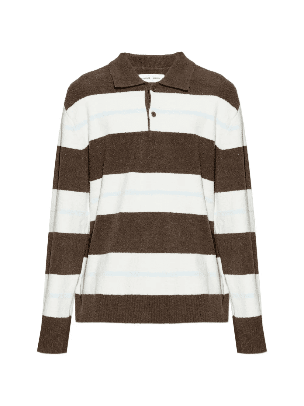 striped buttoned polo shirt - Image 1