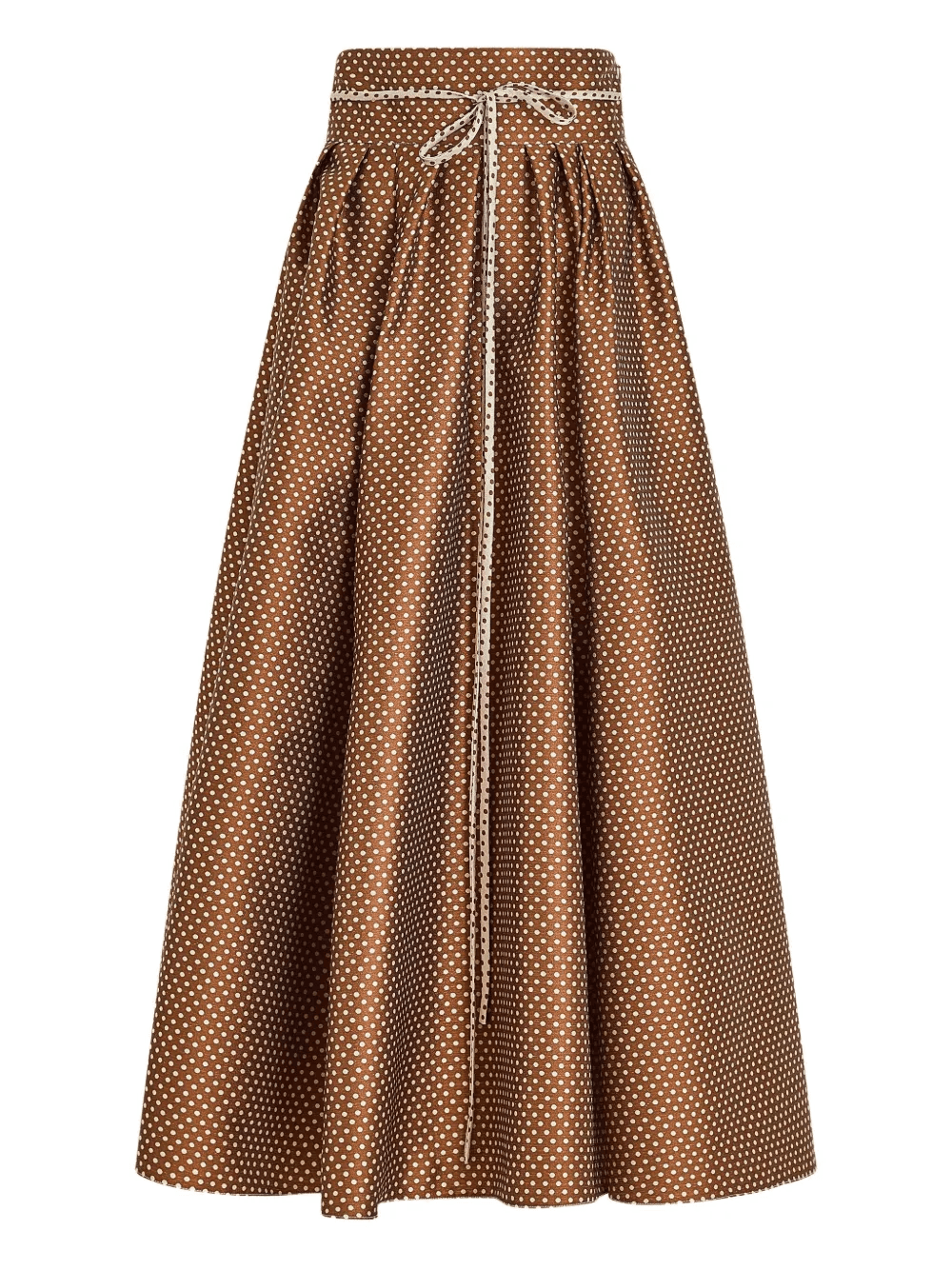 polka-dot pattern midi full skirt - Image 1