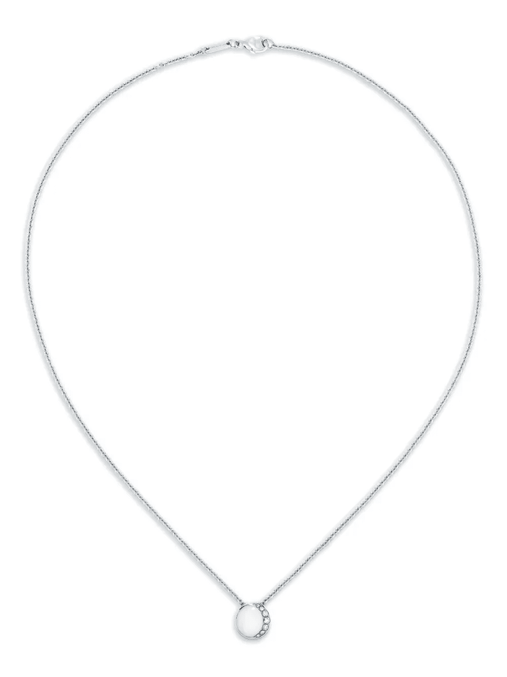 18K White Gold Fortuna mother-of-pearl necklace - Image 1