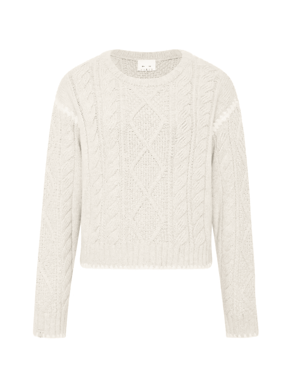 Xanthe cable-knit crew-neck sweater - Image 1