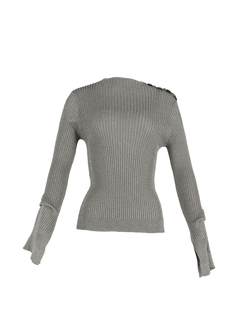 ribbed-knit long-sleeve top - Image 1