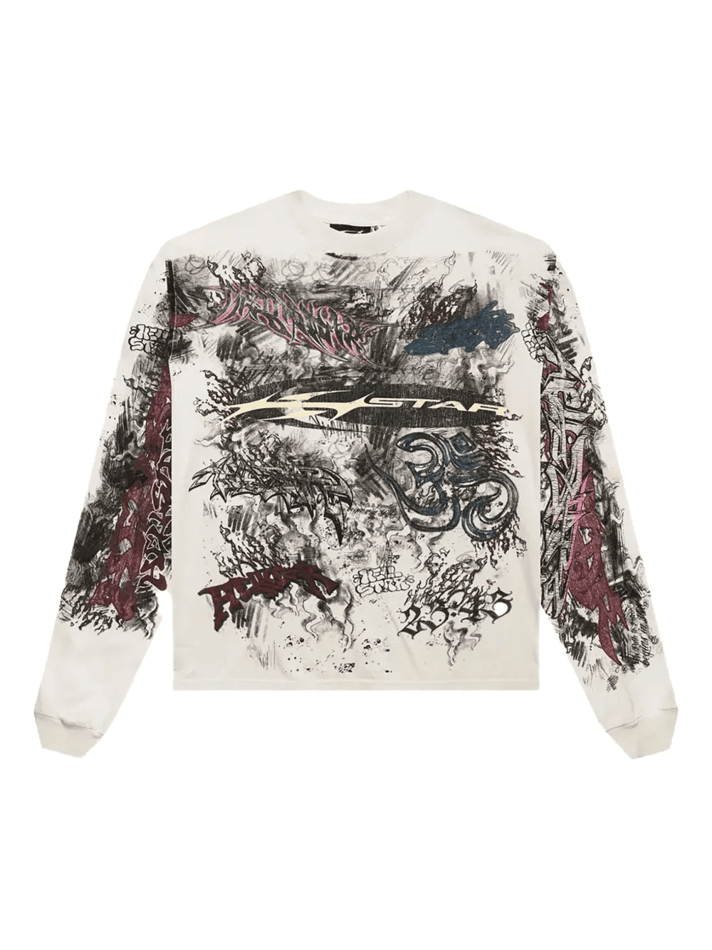 graffiti long-sleeve T-shirt - Image 1