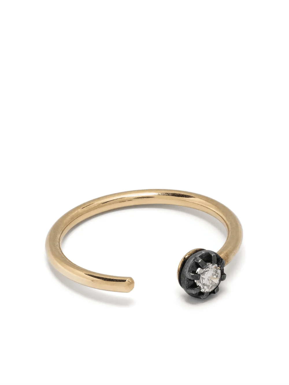18kt yellow gold Midnight S diamond ring - Image 1