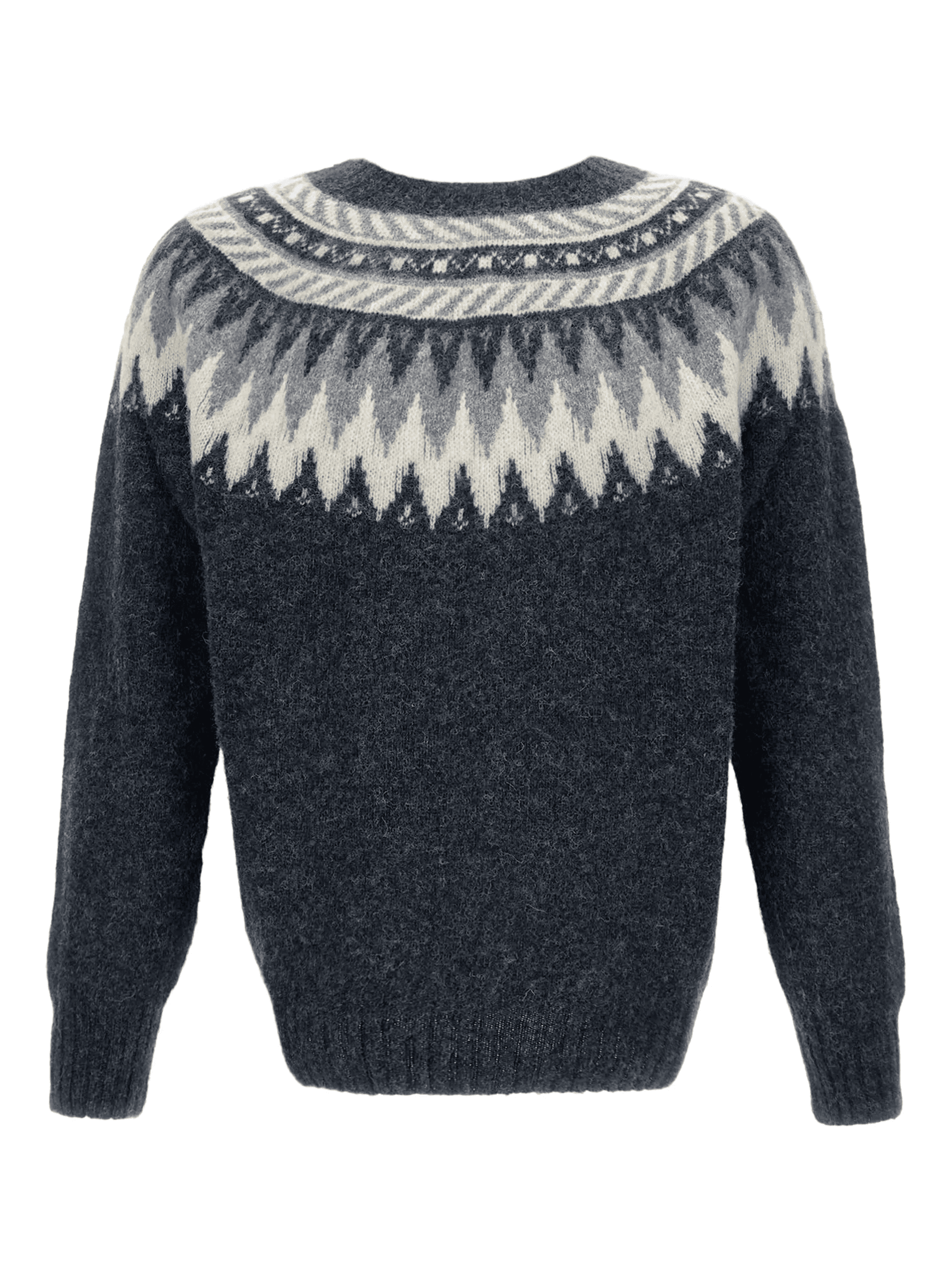 fair-isle pattern crew-neck sweater - Image 1