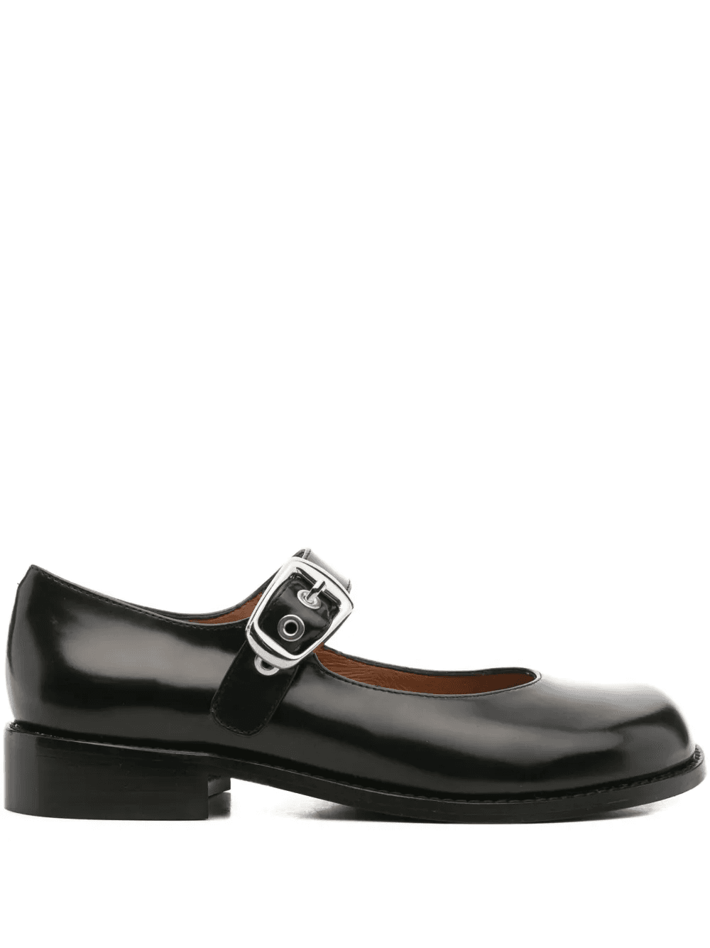buckle-strap leather pumps - Image 1
