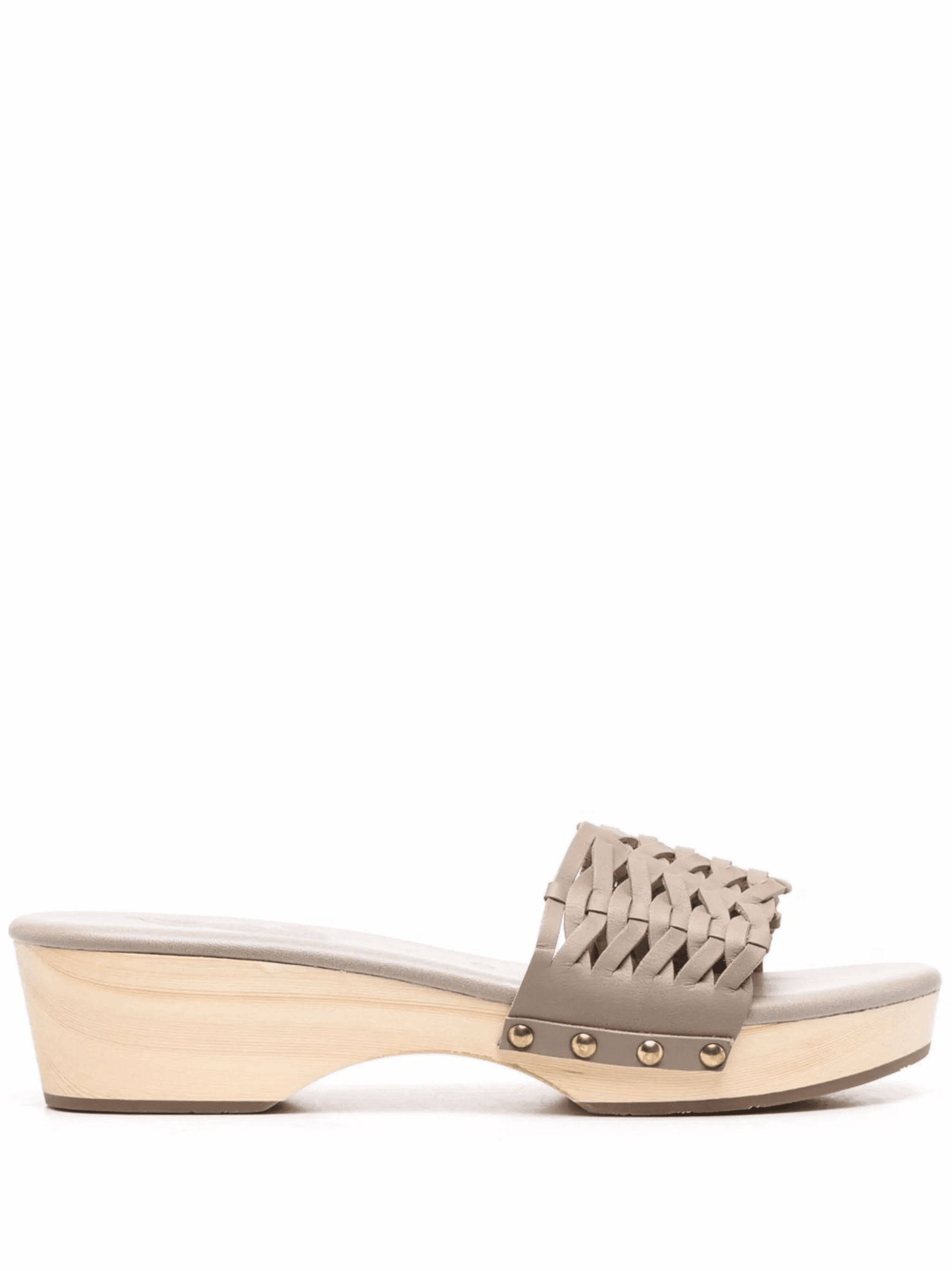 interwoven-detail leather clogs - Image 1