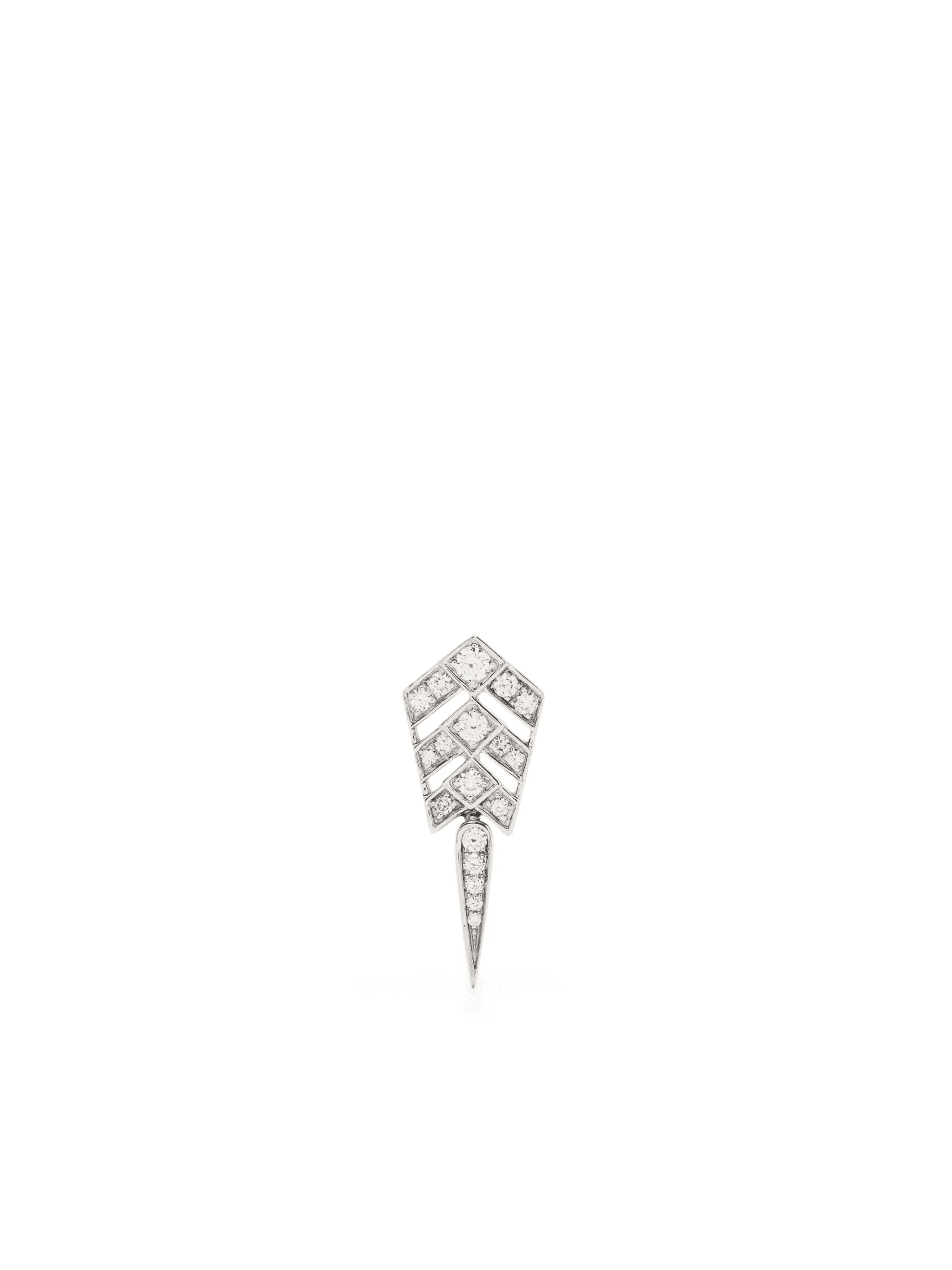 Stairway Arrow diamond drop earring - Image 1
