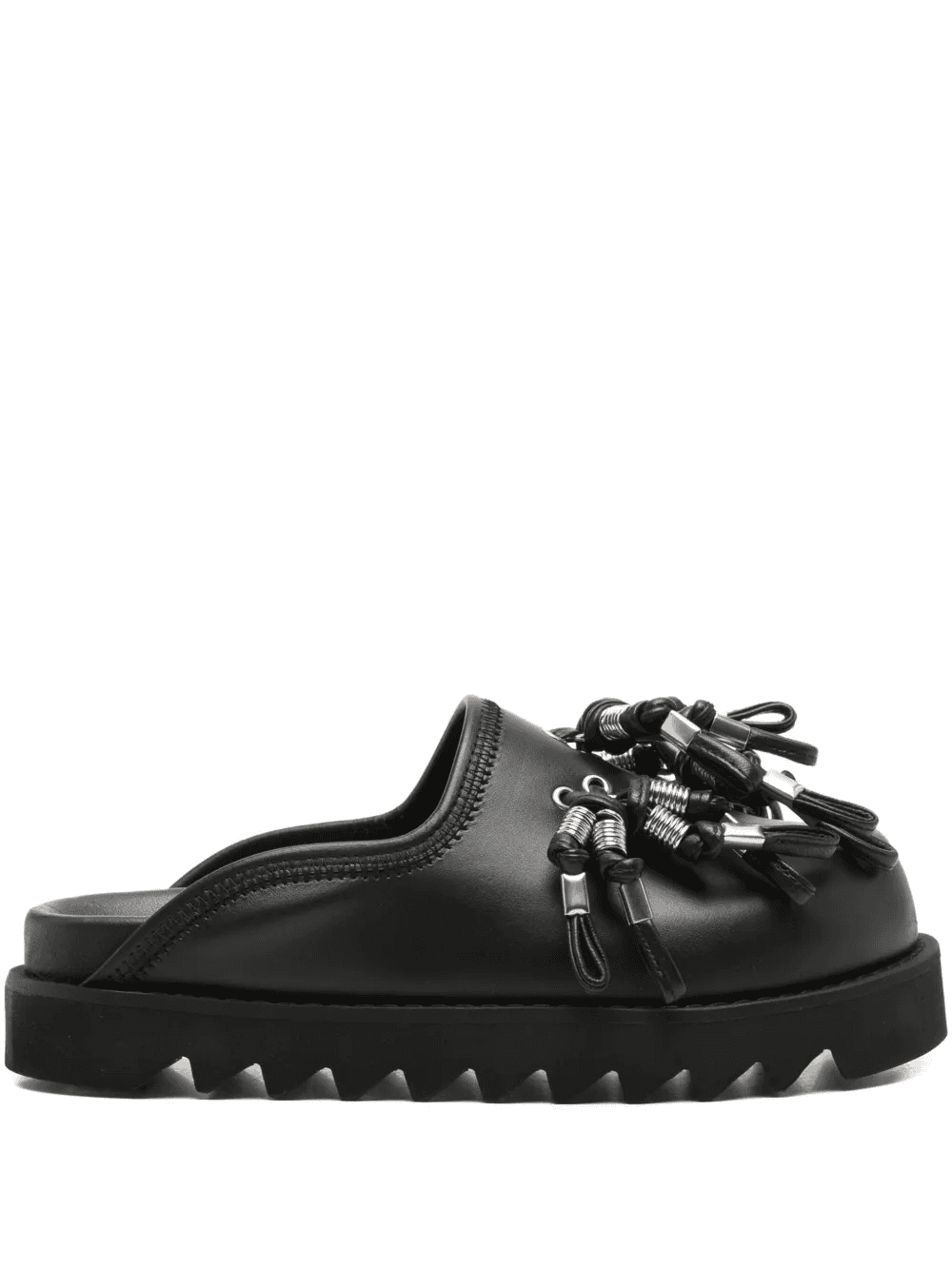 tassel-embellished leather mules - Image 1