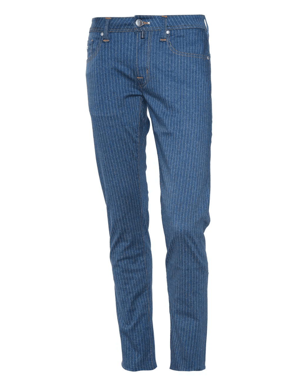 pinstripe cotton trousers - Image 1