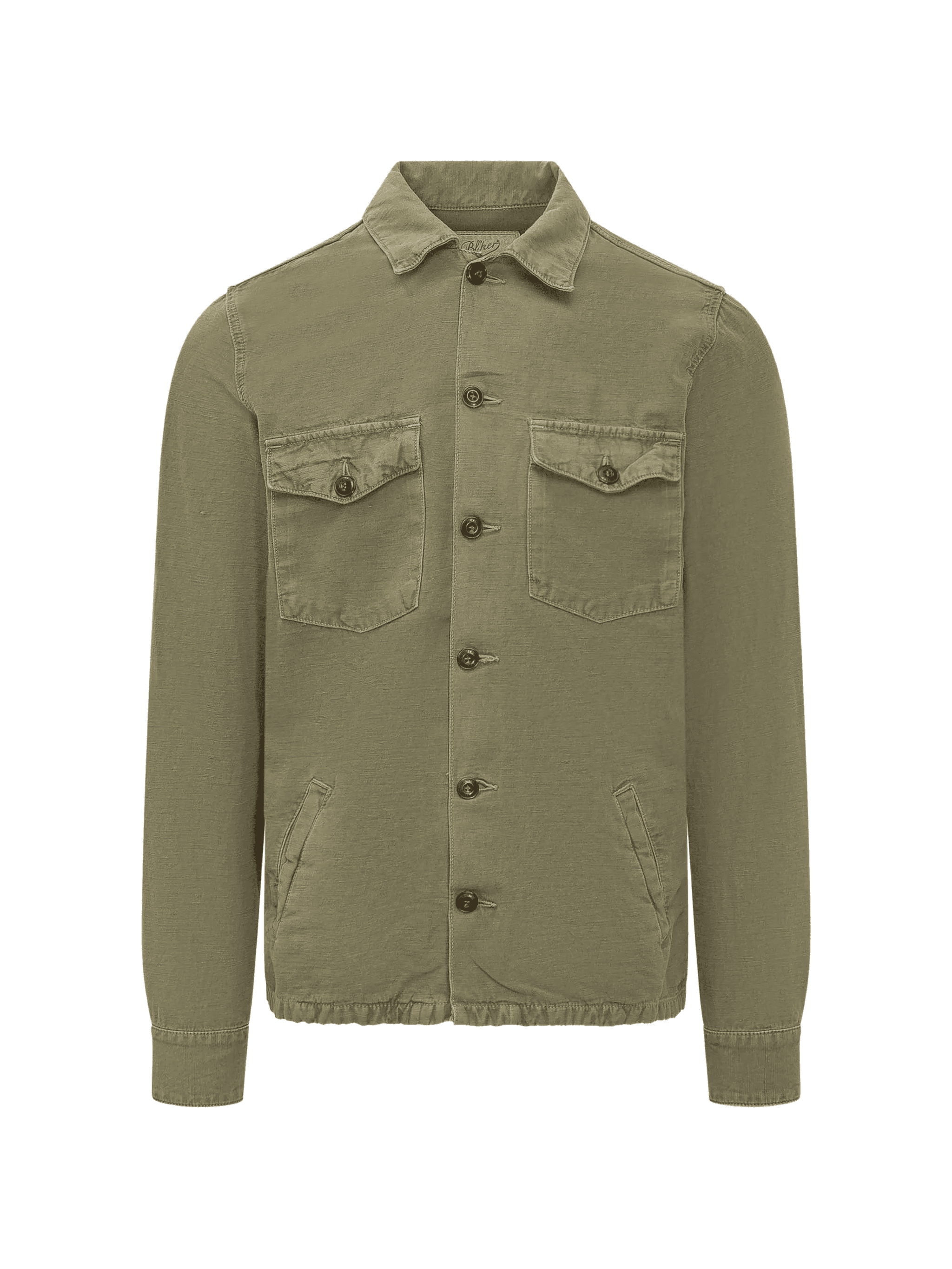 buttoned flap pocket shirt jacket - Image 1