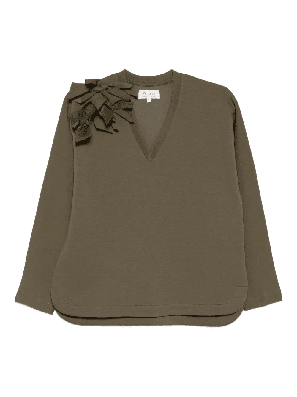 bow-appliqué T-shirt - Image 1