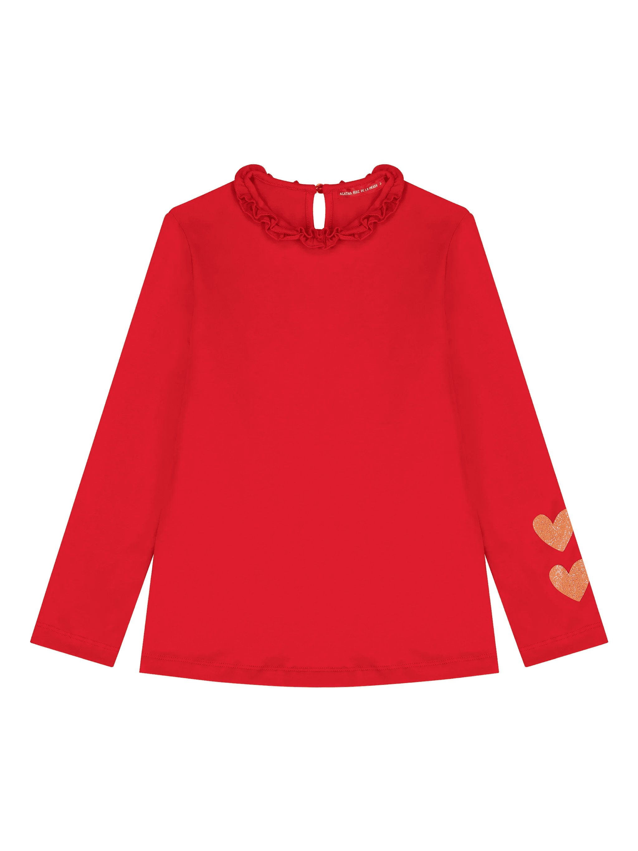 glittery-hearts long-sleeve jersey - Image 1