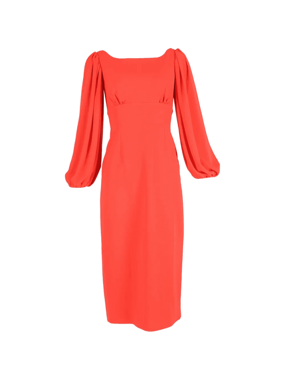 bishop-sleeve midi dress - Image 1