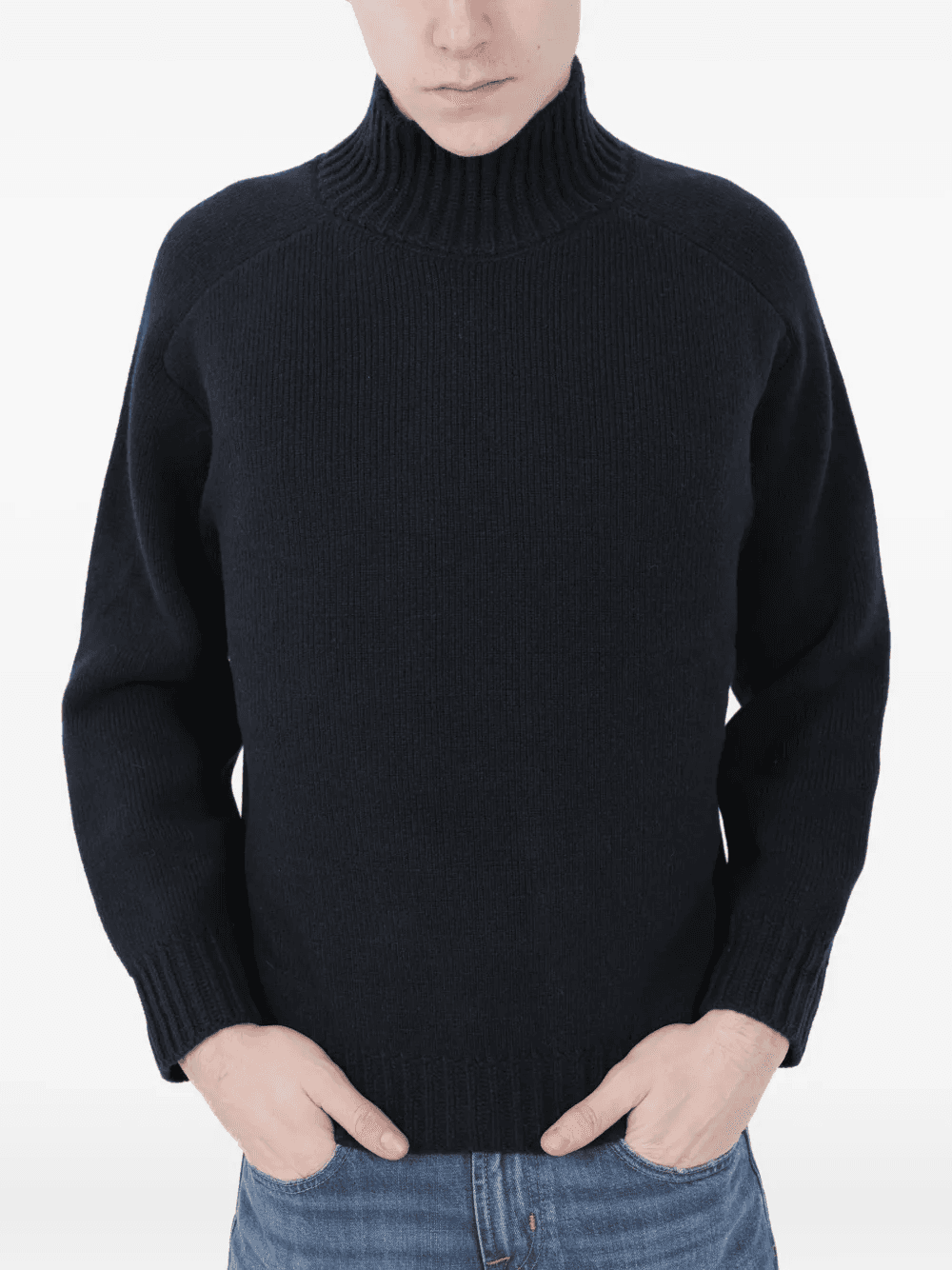 roll-neck ribbed sweater - Image 1