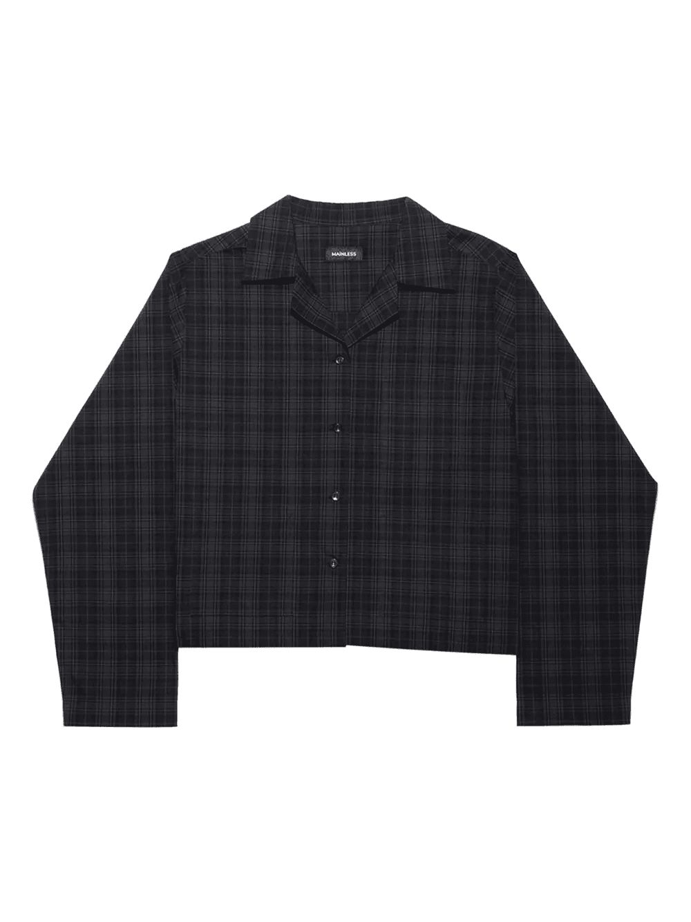 plaid long-sleeve shirt - Image 1