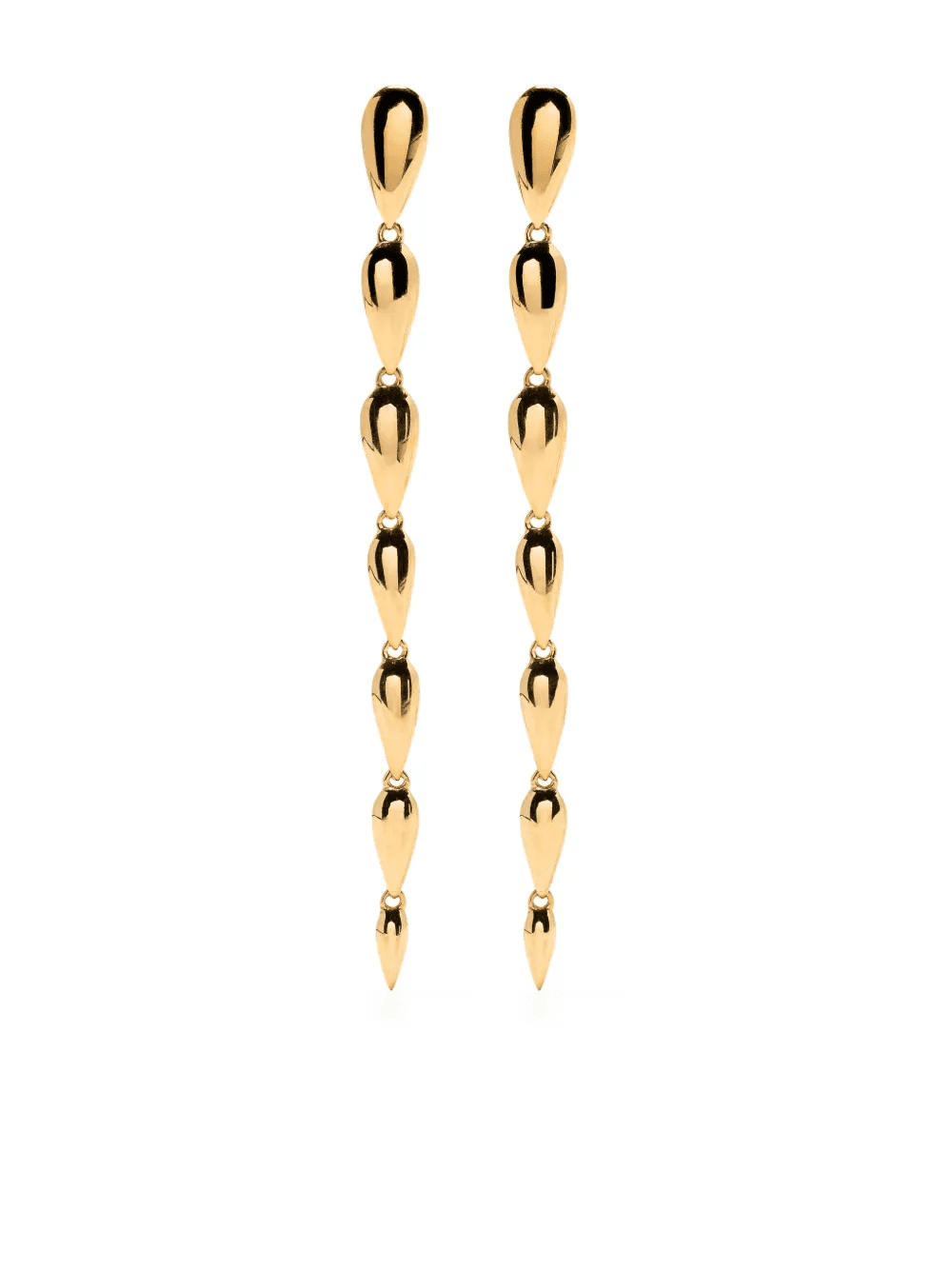 22kt gold vermeil Sunbeam Column earring - Image 1