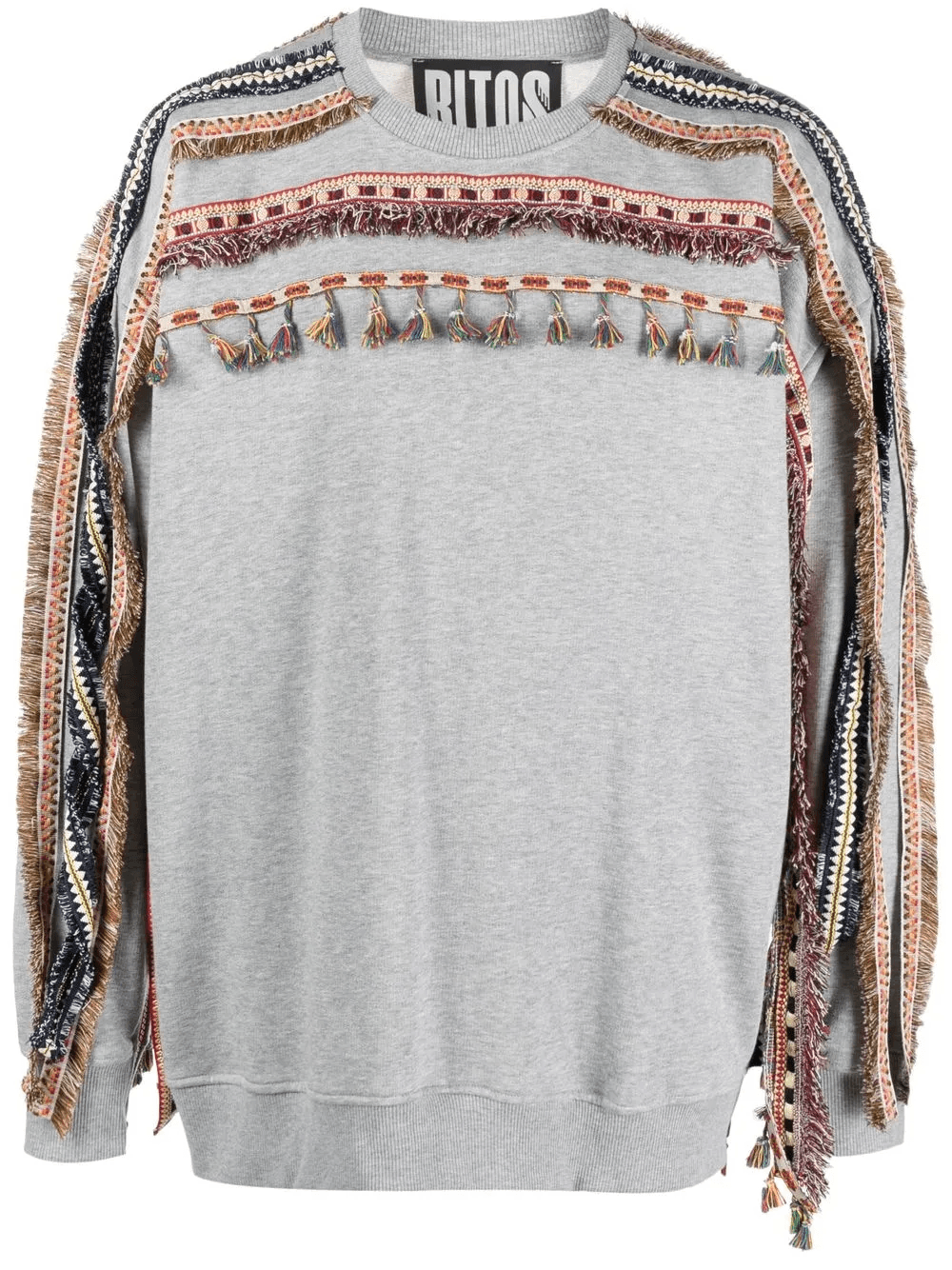 tassel-detail sweatshirt - Image 1