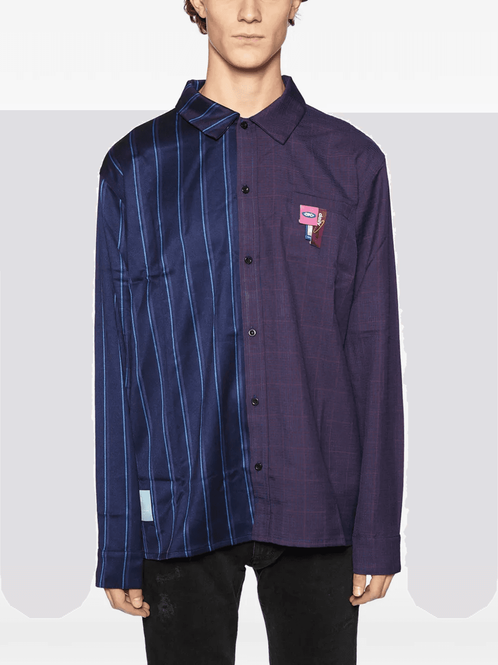 checked striped shirt - Image 1
