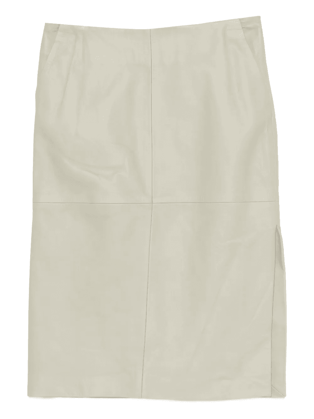 panelled leather skirt - Image 1