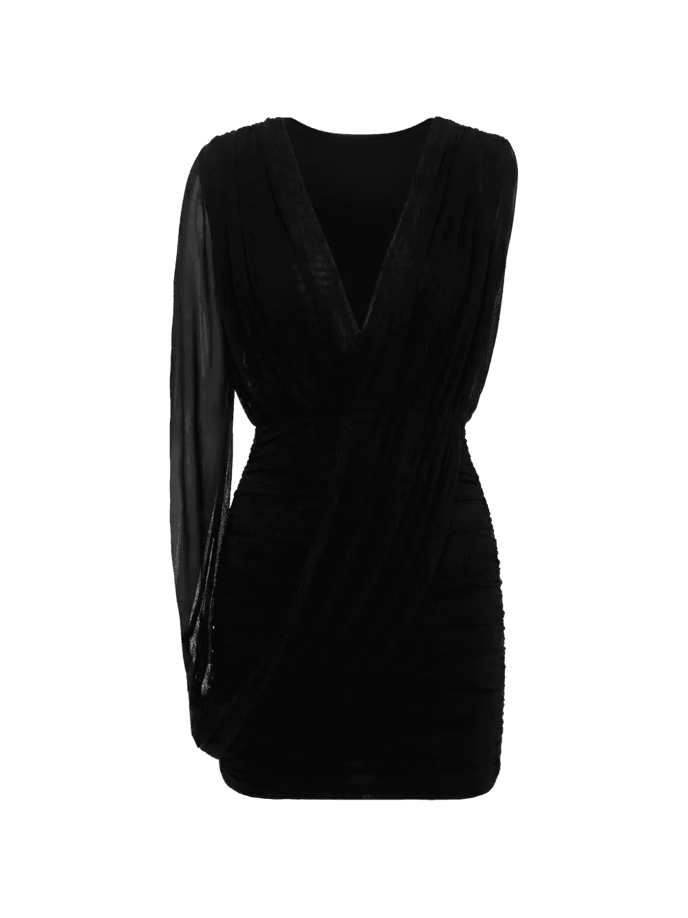 Jade draped mesh mini dress - Image 1