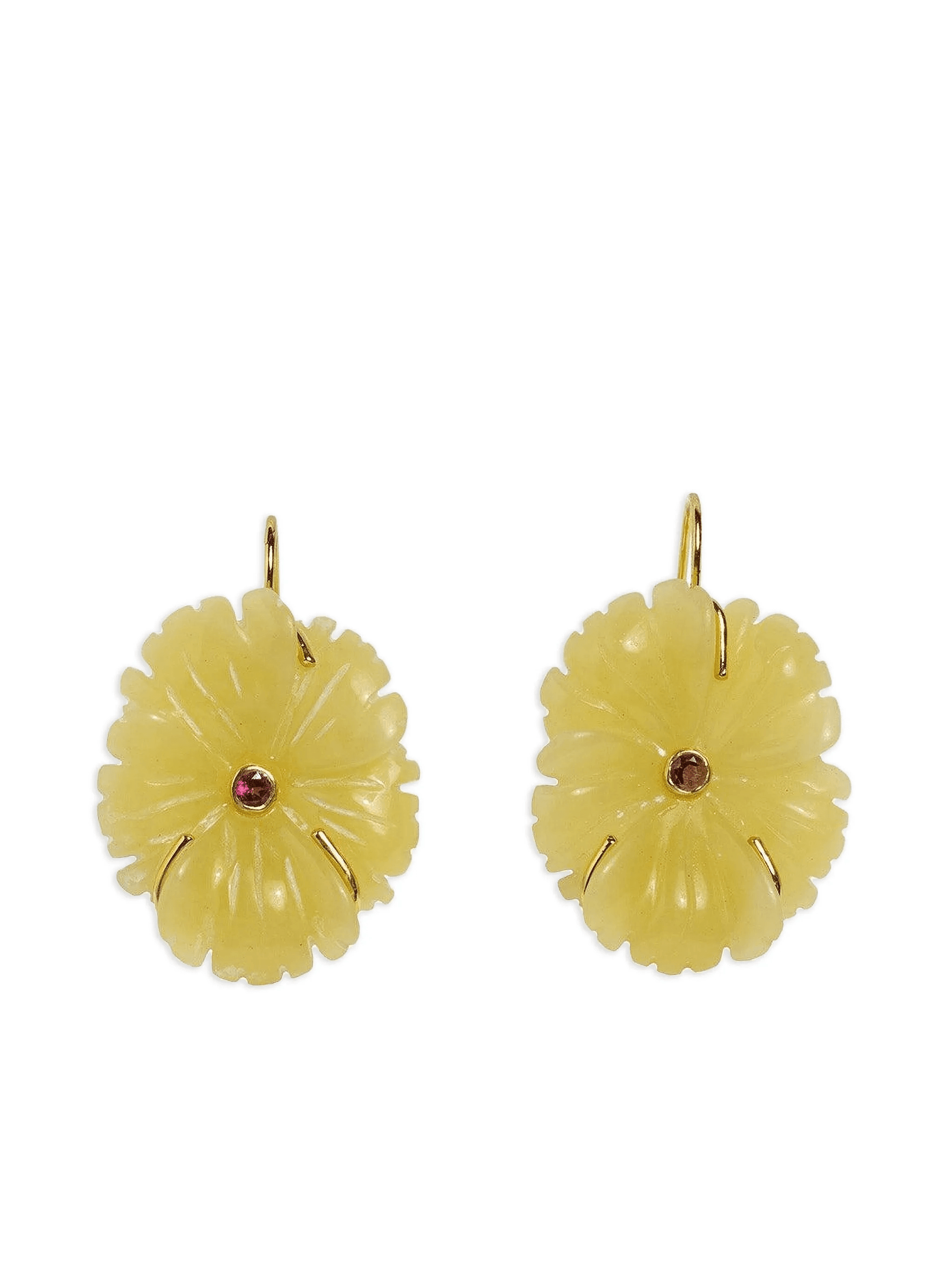 New Bloom flower-carved earrings - Image 1