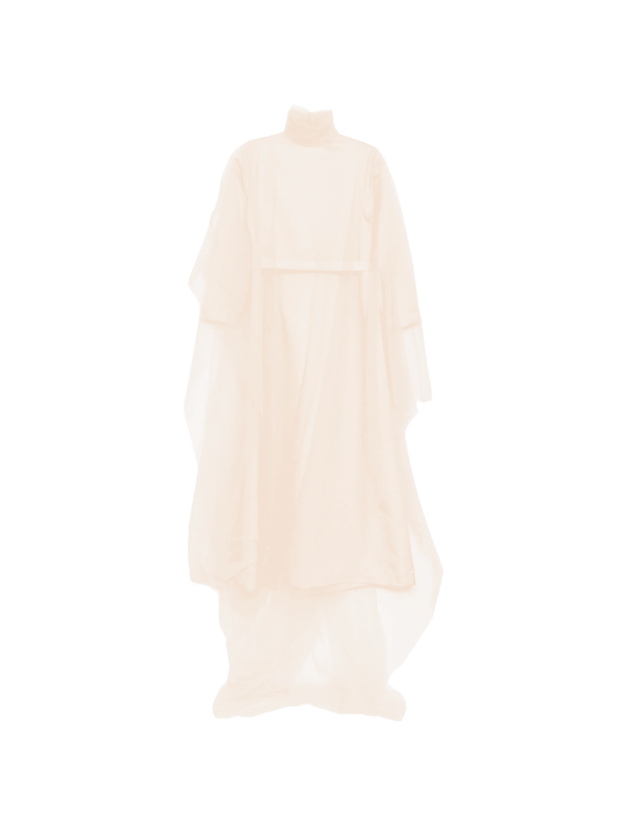 gathered neck tulle dress - Image 1