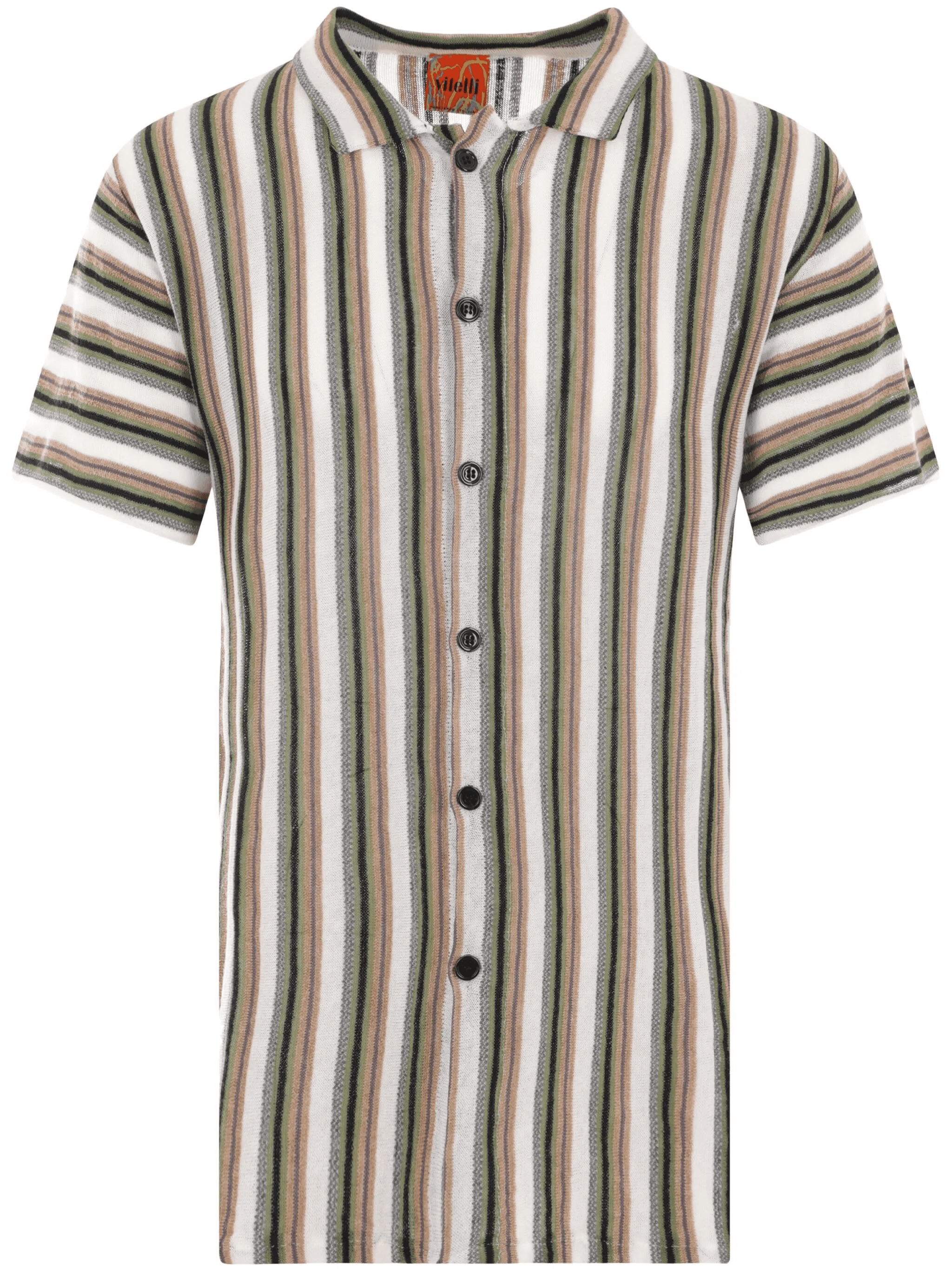 striped short-sleeve shirt - Image 1