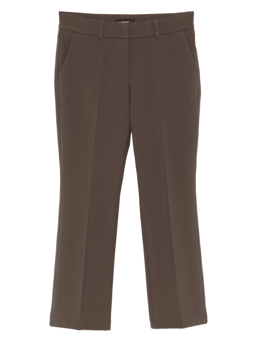 belt-loops zip-fly cropped trousers - Image 1